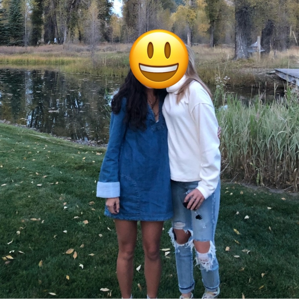 Free People Blue Denim Dress
